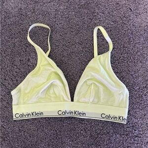 Calvin Klein Light Yellow Bralette